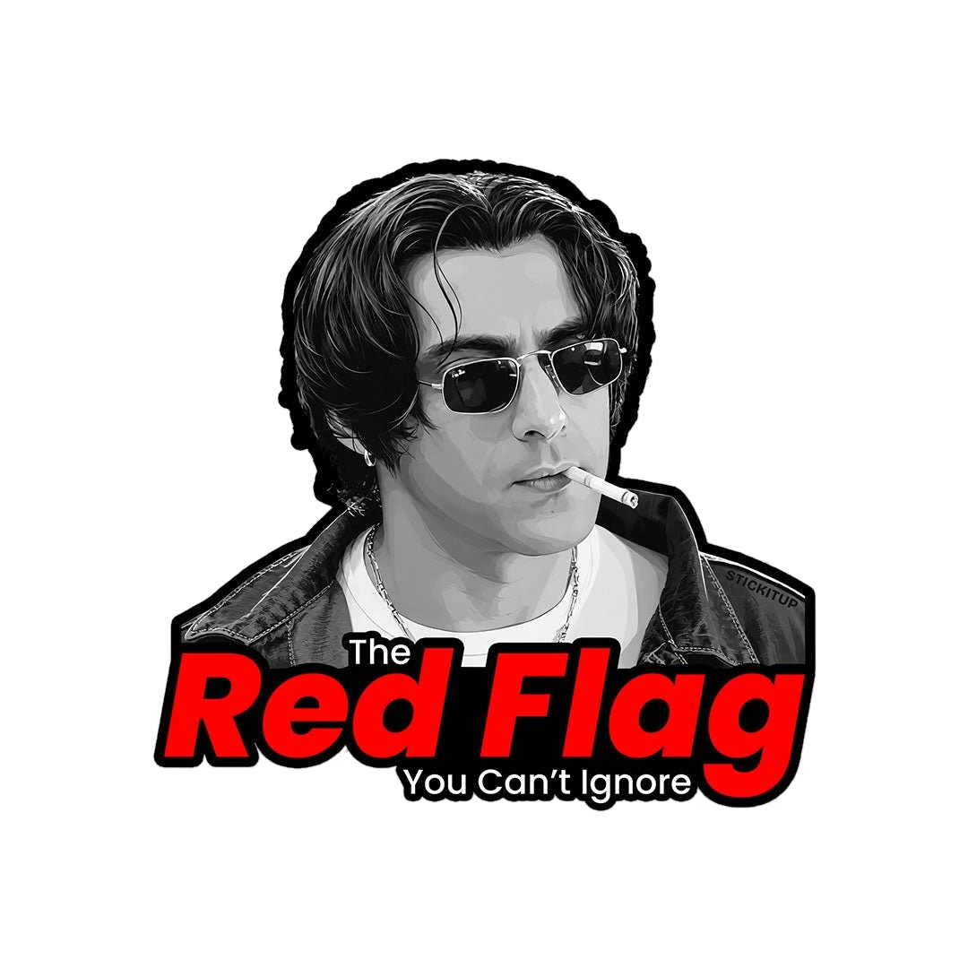 The Red Flag Sticker